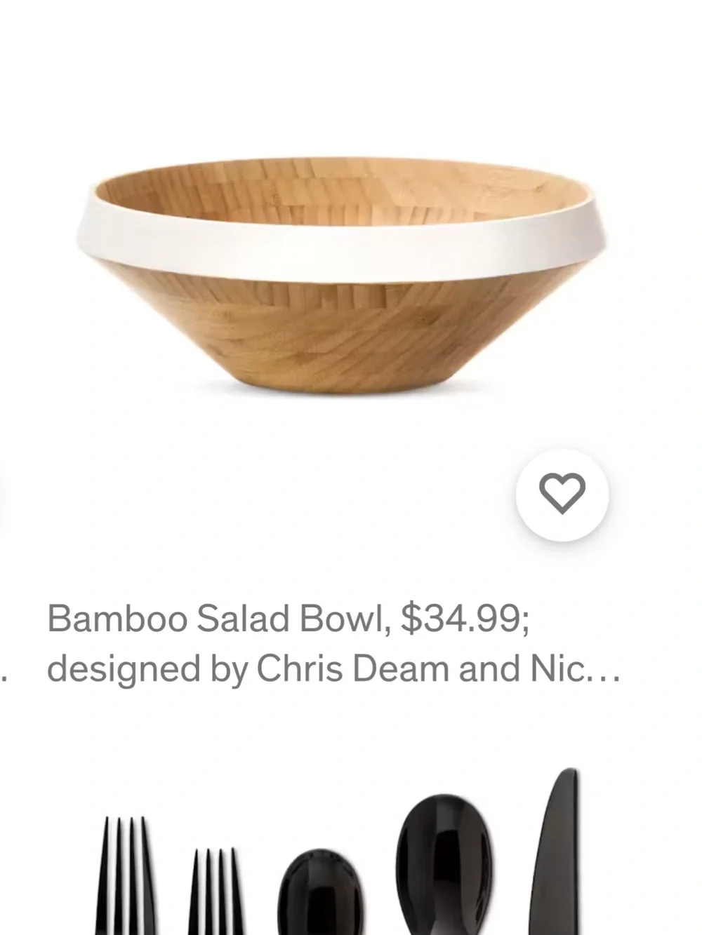 Natural Bamboo Serving Bowl - Eco-Friendly Tan Wood
